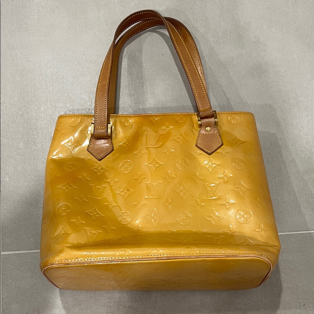 Louis Vuitton Vernis Yellow Tote
